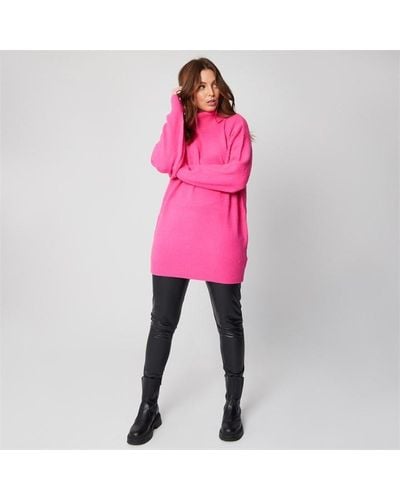 Be You Roll Neck Jumper - Pink