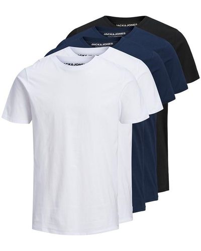 Jack & Jones Basic 5-pack T-shirt - Blue