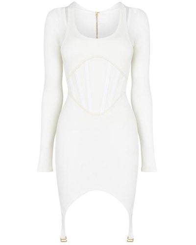 Dion Lee Fin Corset Dress - White