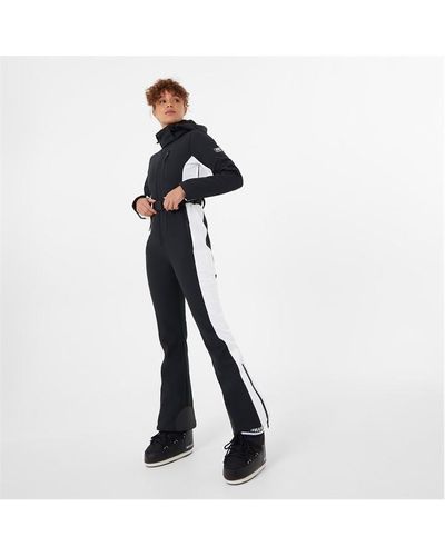 Jack Wills One Stripe Ski Suit - Black