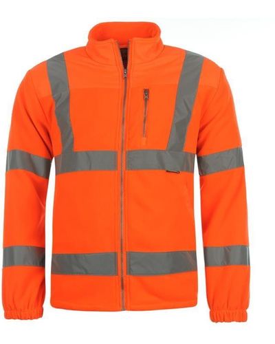 Dunlop Hi Vis Fleece Jacket - Orange