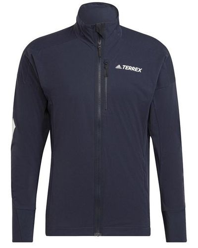 adidas Terrex Xperior Cross-country Ski Soft Shell Jacket - Blue