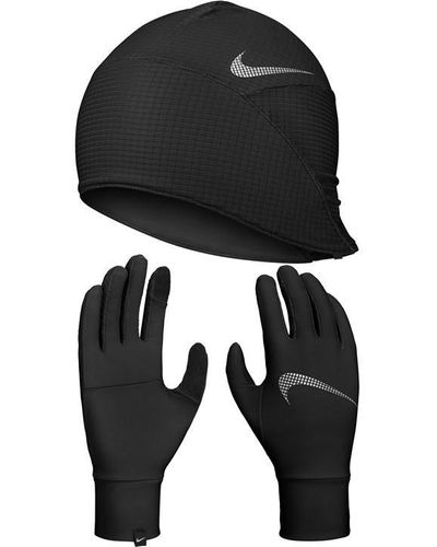 Nike Running Hat Glove Set 's - Black