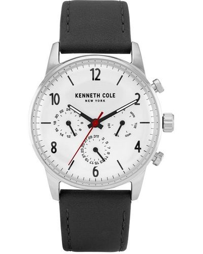 Kenneth Cole York Dress Grey Fashion Analogue Quartz Watch - Metallic