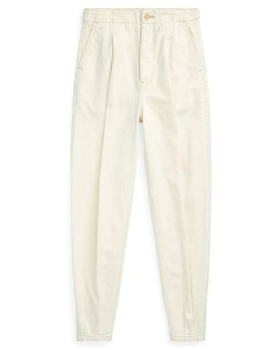 Polo Ralph Lauren Cropped Trousers - Natural