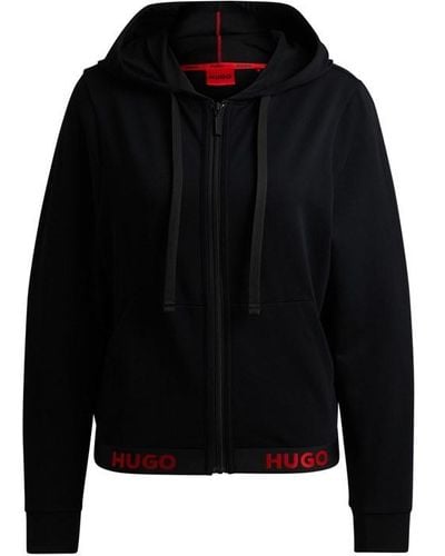 HUGO Sporty Logo_jacket 10262204 01 - Black