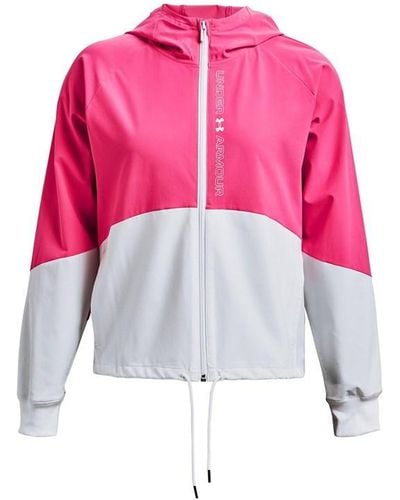Under Armour Woven Storm Jacket - Pink