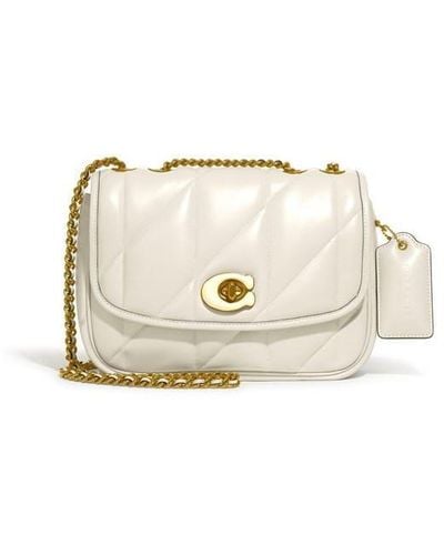 COACH Madison Quilted Pillow Bag - White