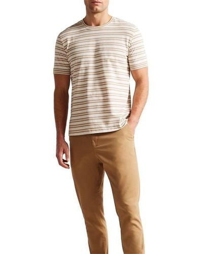 Ted Baker Vadell Striped T-shirt - Brown