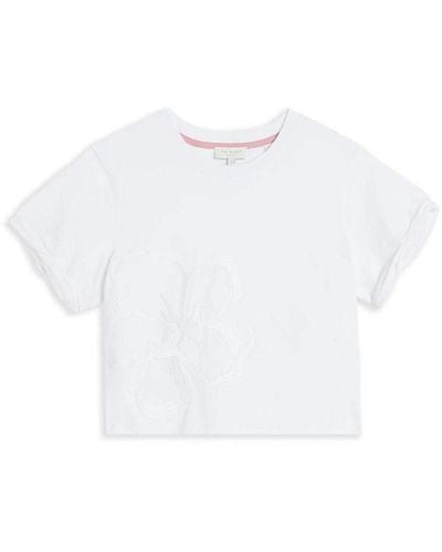 Ted Baker Carmyn Embroidered T-shirt - White