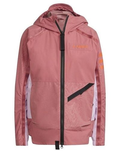 adidas Terrex Utilitas Rain Jacket Anorak - Pink