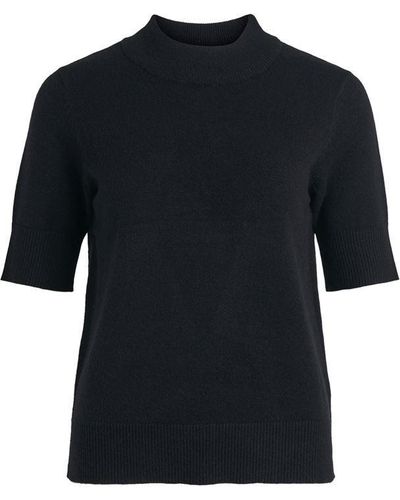 Vila Ril Crew Sweatshirt - Black