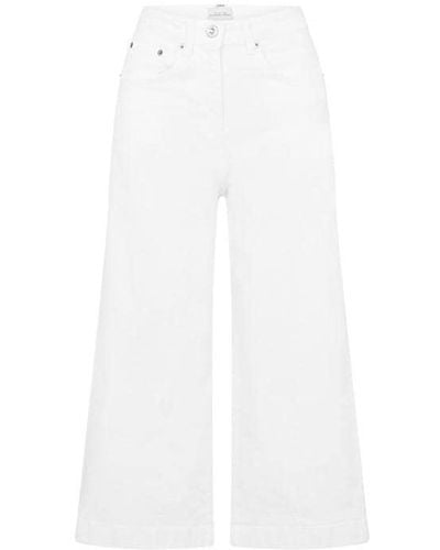 French Connection Comfort Recycled Culottes - White