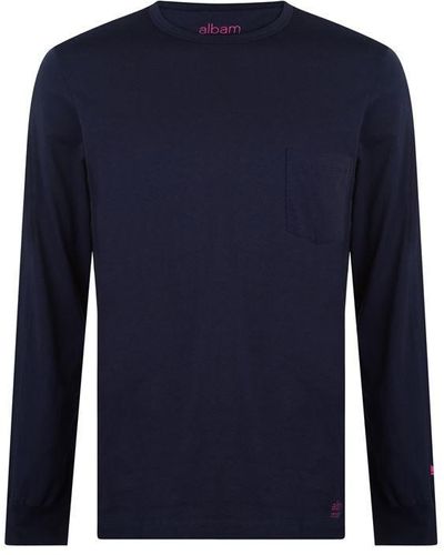 Albam Pocket Long Sleeve T-shirt - Blue