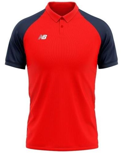 New Balance Polo Shirt Ld99 - Red