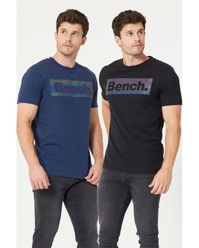 Bench Two Pack Printed T-shirt - Blue