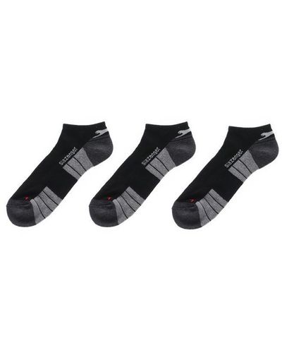 Slazenger 1881 3 Pack Trainer Socks - Black