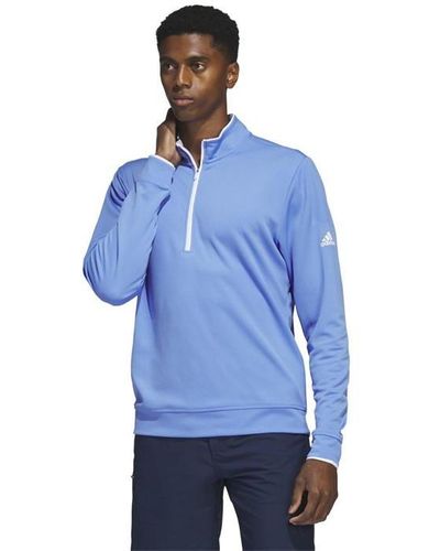 adidas Golf Quarter Zip Pullover - Blue