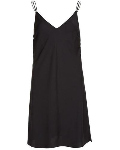 Calvin Klein Recycled Iconic Slip Dress - Black