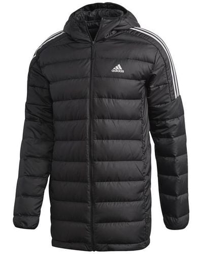 adidas Adida Portwear Eential Down Long Jacket - Black