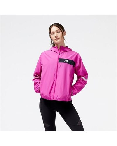 New Balance Hi-viz Accelerate Running Jacket - Pink