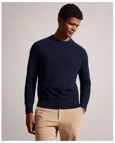 Ted Baker Ted Glant Crew Neck Sn99 - Blue