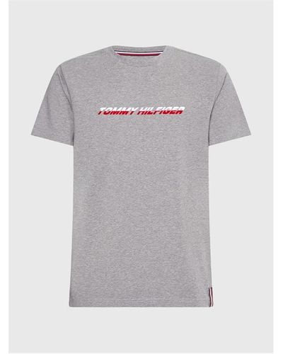 Tommy Sport Graphic Short Sleeve Tee - Grey