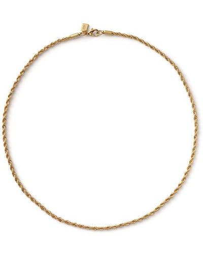 Crystal Haze Jewelry Rope Chain Necklace - Metallic