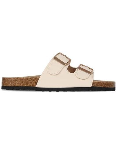 Be You Buckle Footbed Sandal - Natural