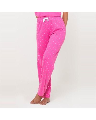 Studio Mix And Match 2 Pack Pyjama Trousers - Pink