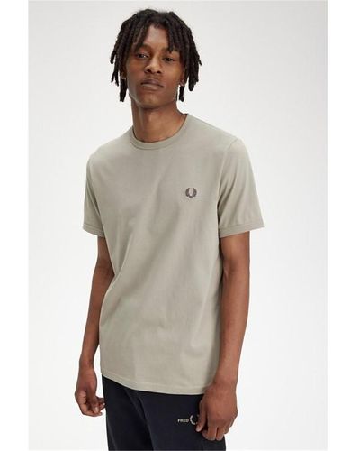 Fred Perry Ringer T-shirt - Grey
