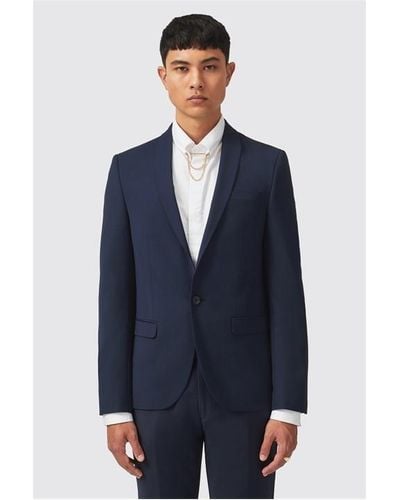 Twisted Tailor Ellroy Skinny Fit Suit Jacket - Blue