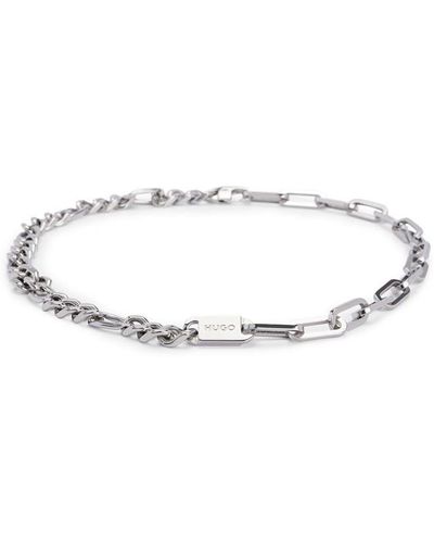 HUGO E-combi Necklace - Metallic