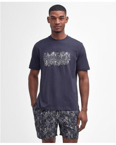 Barbour Ridley Graphic T-shirt - Blue
