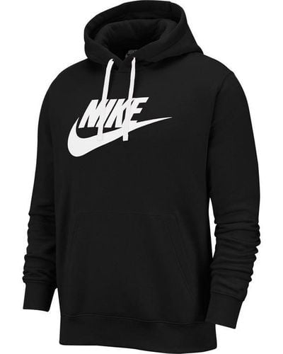 Nike Sportswear Club Fleece Graphic Pullover Hoodie - Black