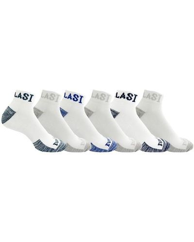 Everlast Quarter 6 Pack Socks - White