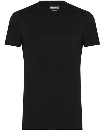 Fresh Ego Kid Embossed T Shirt - Black