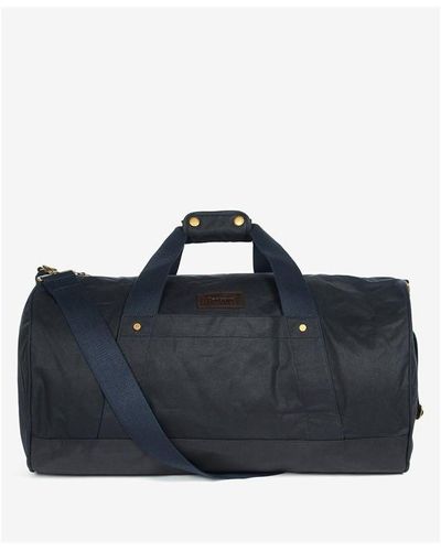 Barbour Explorer Wax Duffle Bag - Blue