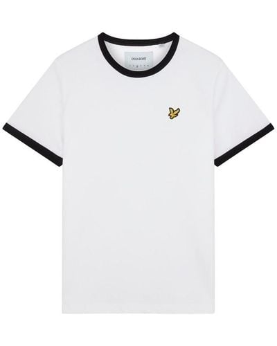 Lyle & Scott Lyle Ringer T-shirt Ld99 - White