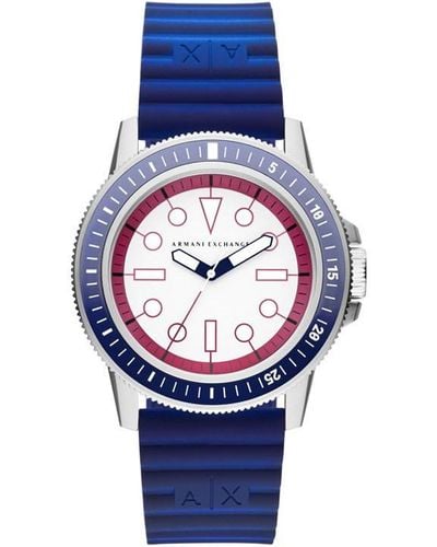 Armani Exchange Steel Fashion Analogue Quartz Watch - Blue