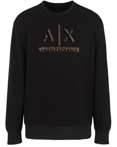 Armani Exchange Ramadan Crew Jumper - Black