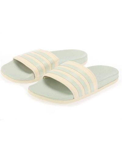 adidas Adilette Comfort Slide Sandals - White