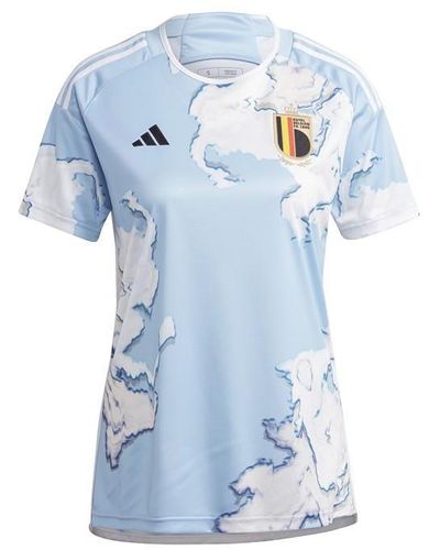 adidas Belgium Away Shirt 2023 2024 - Blue
