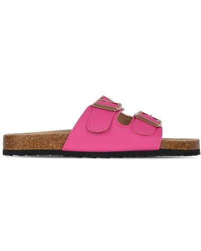 Be You Buckle Footbed Sandal - Pink