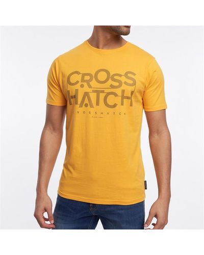 Crosshatch Meshouts T Sn99 - Yellow
