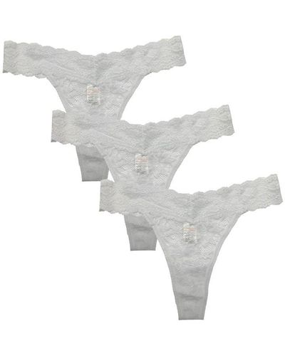 Be You Pack Lace Thong - White