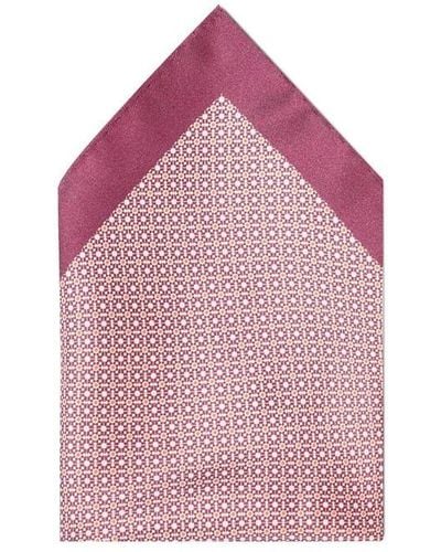 Haines and Bonner Silk Pocket Square - Pink