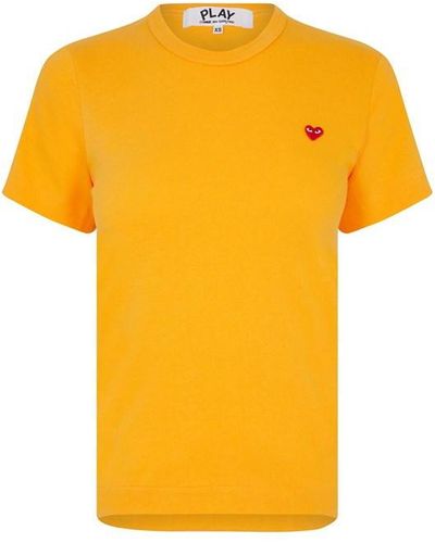 COMME DES GARÇONS PLAY Heart T-shirt - Yellow
