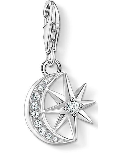 Thomas Sabo Sabo Moon And Star Charm - White