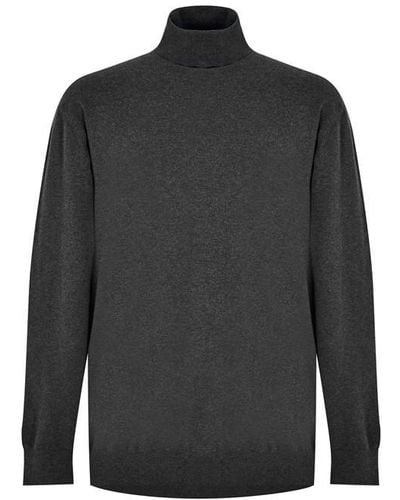 French Connection Stretch Roll Neck Jumper - Black